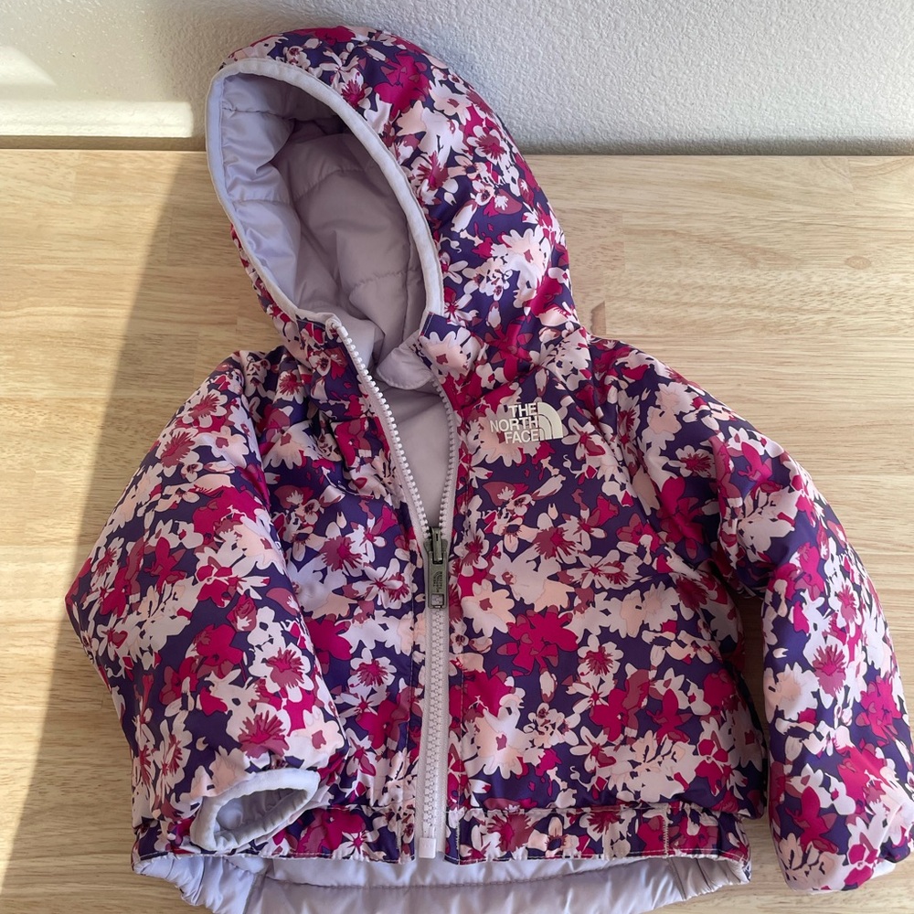 The North Face Baby Puffer Jacket - Light Purple and Pink